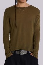 Khaki Mist Long Sleeve Top - Image 4