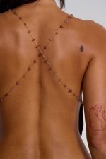 Asteria Backless Cowl Top in Burgundy - Image 5
