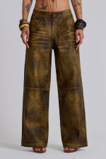 Vaca Faux Leather Colossus Trousers - Image 7