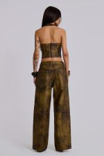 Vaca Faux Leather Colossus Trousers - Image 9