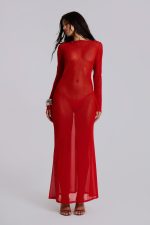Ziva Dress in Red - Image 3