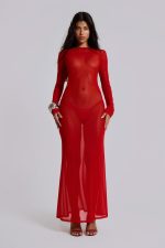 Ziva Dress in Red - Image 5