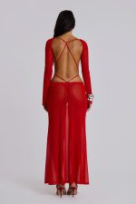 Ziva Dress in Red - Image 2