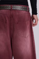 Burgundy Washed XL Colossus Jeans - Image 9