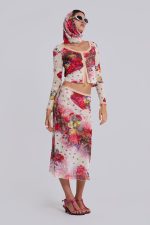 Giara Midi Mesh Skirt - Image 3