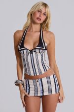 Nauti Stripe Micro Skort - Image 9