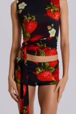 Camarosa Strawberry Mini Shorts - Image 3