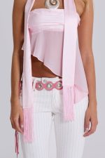 White Pinstripe Thirteen Jeans - Image 5