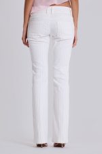 White Pinstripe Thirteen Jeans - Image 6