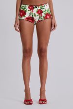 Scarlet Satin Mini Shorts - Image 5
