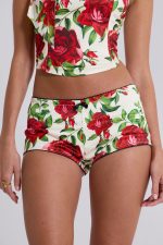 Scarlet Satin Corset Top - Image 11