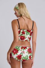 Scarlet Satin Mini Shorts - Image 11