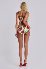 Scarlet Satin Mini Shorts - Image 10
