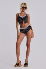 Polka Ruffle Wrap Mini Shorts - Image 9