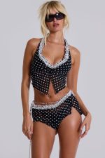 Polka Ruffle Tankini Top - Image 5