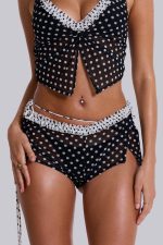 Polka Ruffle Tankini Top - Image 4