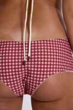 Freda Gingham Mini Short Bikini Bottoms - Image 3