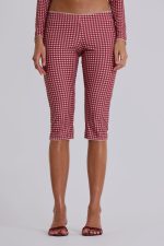 Freda Gingham Swim Capri Trousers - Image 2