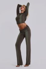 Tacha Fold Over Ombré Trousers - Image 6