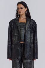 Ash Faux Leather Blazer - Image 2