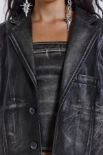 Ash Faux Leather Blazer - Image 5