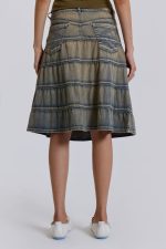 Kutki Denim Midi Skirt - Image 11