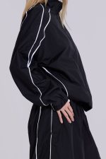 Black Vapor Tracksuit Top - Image 10