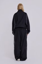 Black Vapor Tracksuit Bottoms - Image 3