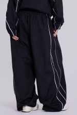 Black Vapor Tracksuit Bottoms - Image 7