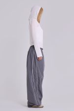 White Marl Mist Hoodie - Image 6