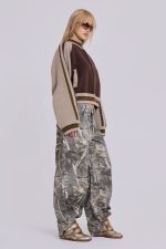 Brown Team 85 Knitted Bomber Jacket - Image 7