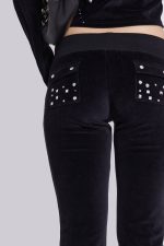Superset Studded Velour Bootcut Trousers - Image 5