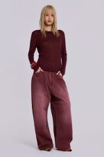 Burgundy Washed XL Colossus Jeans - Image 3