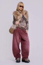 Burgundy Washed XL Colossus Jeans - Image 4