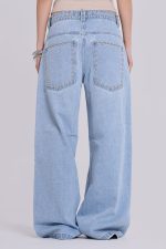 Nailed Studded Colossus Jeans in Light Blue Wash - Image 2