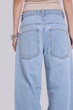 Nailed Studded Colossus Jeans in Light Blue Wash - Image 6