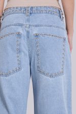 Nailed Studded Colossus Jeans in Light Blue Wash - Image 7
