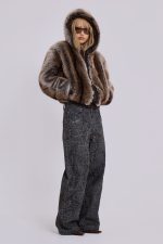Bear Faux Fur Hooded Jacket - Image 10