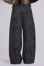 Charcoal Leopard Fade Colossus Jeans - Image 4