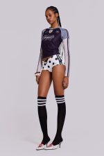No.13 Polka Dot Football Mini Shorts - Image 4