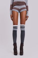 Team 93 Studded Knit Mini Shorts - Image 11