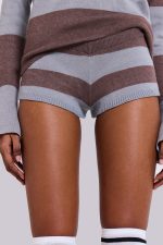 Team 93 Studded Knit Mini Shorts - Image 5