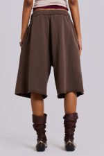 Chocolate Brown Monster Jogger Shorts - Image 5
