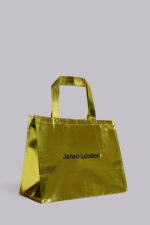 NY Gold Metallic Shopper Bag - Image 2