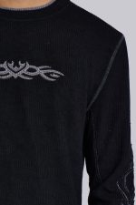 Black Tattoo Applique Tee - Image 3