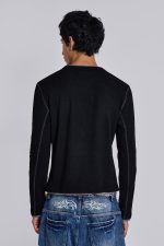 Black Tattoo Applique Tee - Image 4
