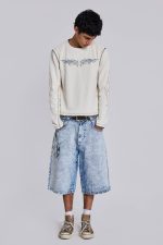 Blue Decal Jorts - Image 4