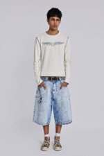 Off White Tattoo Applique Tee - Image 8