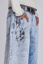 Blue Decal Jorts - Image 3