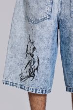 Blue Decal Jorts - Image 5